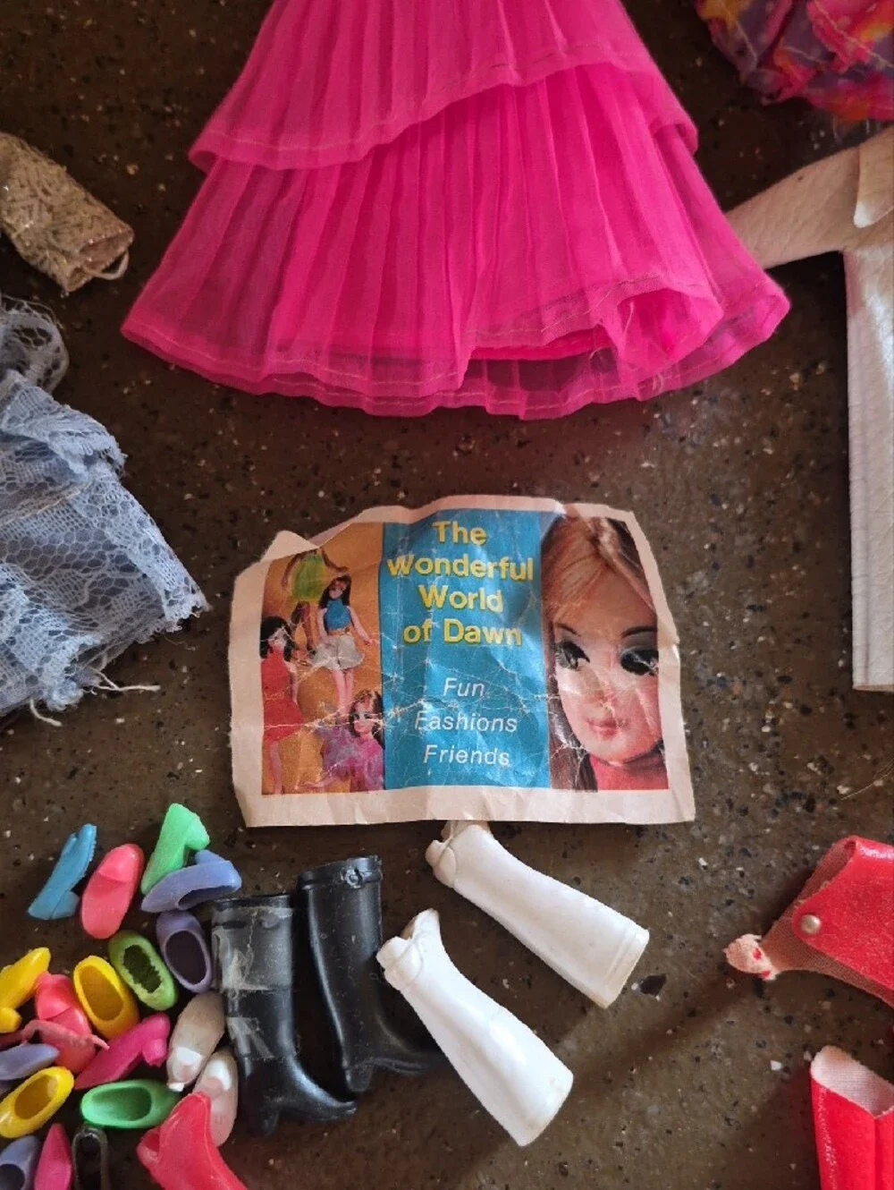 60s, 70s Dawn Doll And Clothes Lot Original Vintage